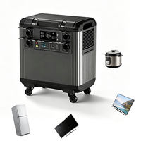 Système de stockage d'énergie domestique 3000W 5376Wh LiFePO4 Générateur solaire Station d'alimentation portable MPPT Onde sinusoïdale pure