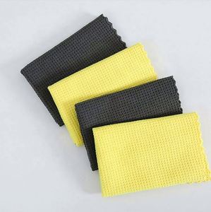 Paño de Limpieza de Microfibra de Alta Calidad al por Mayor, 40x40, Tejido Waffle, Ultra Absorbente, Secado Rápido, Toalla para Secar el Coche sin Bordes - Product Image 3