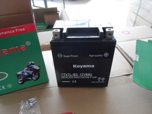 แบตเตอรี่มอเตอร์ไซค์ YTX7L-BS 12v 6ah แบตเตอรี่สำหรับรถสปอร์ต ซื้อจากจีน - Product Image 4