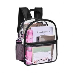 Custom Logo Ladies Stadium Approved PVC Clear <b>Backpack</b> Waterproof Transparent Women's <b>Mini</b> <b>Backpack</b> for Concert Sports - Product Image 4