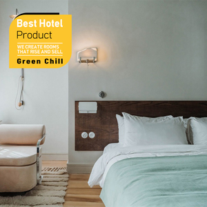 Meubles de chambre d'hôtel 3-4 étoiles économiques, ensemble complet en panneaux MDF simples pour hôtels, motels et appartements à petit budget, projet de fourniture en gros - Product Image 1