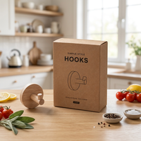 Boîte d'emballage cadeau en carton kraft laminé mat écologique recyclable avec logo personnalisé, emballage plat pour bijoux