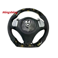 Volant sport en cuir Alcantara et fibre de carbone forgée jaune personnalisé pour BMW M3 E90 E92 E93 E91
