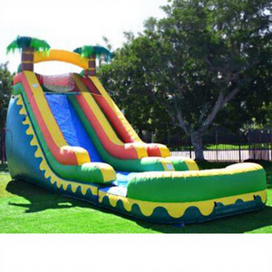 NBINFLATABLE Commercial Tropical Palm Tree <b>Water</b> With Pool for Kids and Adult <b>Water</b> <b>Slide</b> With Pool Commercial - Product Image 1