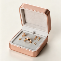Boîte à bijoux de luxe blanche personnalisée en usine, ensemble de boîtes d'emballage pour bijoux avec pendentif et bracelet verts