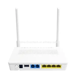 Ucuz fiyat HG8245H HG8245H5 EG8245W 4FE + 2POT + WIFI 5DBI XPON GPON EPON ONU ONT uyumlu tüm OLTs desteği OMCI çok SSID