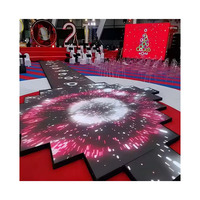 500X500Mm Interior P1.9 P2.5 P2.6 P2.9 P3.9 Pista de baile interactiva Pantalla LED Pantalla de azulejos de video para eventos Bar Feria comercial