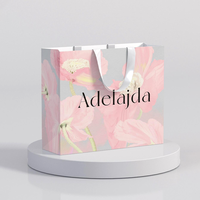 Custom Luxury Eco-Friendly Recyclable Paperboard Gift Boxes for Clothing & Shoes with Flexiloop Handle and Custom Logo