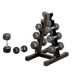 Ensemble <span class=keywords><strong>d</strong></span>'<span class=keywords><strong>haltères</strong></span> hexagonales en acier et caoutchouc de qualité professionnelle <span class=keywords><strong>d</strong></span>'<span class=keywords><strong>occasion</strong></span> avec logo personnalisé - Product Image 6