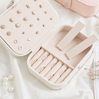 Boîte à bijoux en cuir de luxe Tongxing rétro, petite boîte de rangement pour colliers et pendentifs, organisateur de rangement pour colliers et bagues fait main