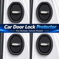 Protecteur de serrure de porte de voiture en silicone - Anti-bruit, réduction des chocs, tampon amortisseur pour la plupart des modèles de voitures