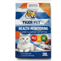 Litière pour chat avec indicateur de pH pour la surveillance de la santé et la détection précoce des maladies, litière agglomérante en papier écologique