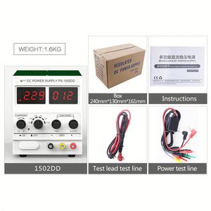 Phòng thí nghiệm pin dự phòng điện thoại di động sửa chữa DC quy định biến điều chỉnh điện áp cung cấp điện BEST-1502DD 15V DC công cụ điện 2A - Product Image 6
