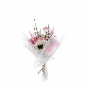 CallaFloral Fleurs Artificielles Bouquet de Camélias en Tissu Plastique Tressé Décoration Mariage Maison CF01171 - Product Image 5