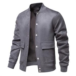 แจ็คเก็ตเบสบอลลำลองผู้ชาย คอตั้ง ผ้าหนังกลับ รุ่นใหม่ ฤดูใบไม้ร่วง/ฤดูหนาว ปี 2025 ไซส์ยุโรป - Product Image 1