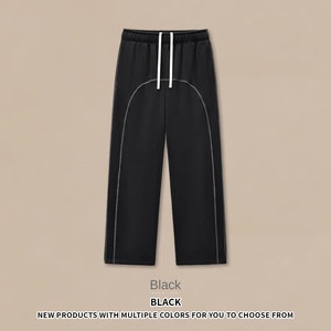 <span class=keywords><strong>Pantaloni</strong></span> da <span class=keywords><strong>Uomo</strong></span> Hasselblad Line 100% Cotone Pettinato Felpato Anti-Pilling con Coulisse a Mezza Vita, Modello Dritto, Colorati e Larghi - Product Image 3