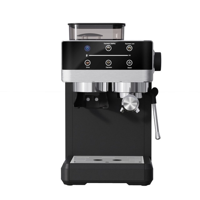 Home Barista Pro: Semi-Auto Cold Brew & Espresso Machine with Ground Coffee Pump Removable Water Tank