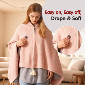 यूएसबी इलेक्ट्रिक मल्टी-फंक्शनल शीतकालीन कंबल तीन तापमान समायोजन के साथ पहनने योग्य कंबल - Product Image 5