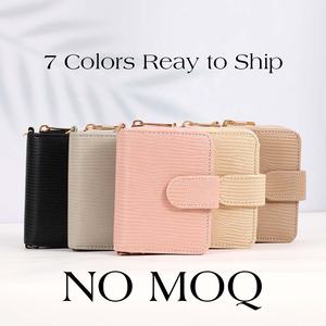 Hongbo Best New 7-Color Lizard Leather Mini Portable Multi-Funcional Business Card Wallet Key Cash Money Características para - Product Image 2