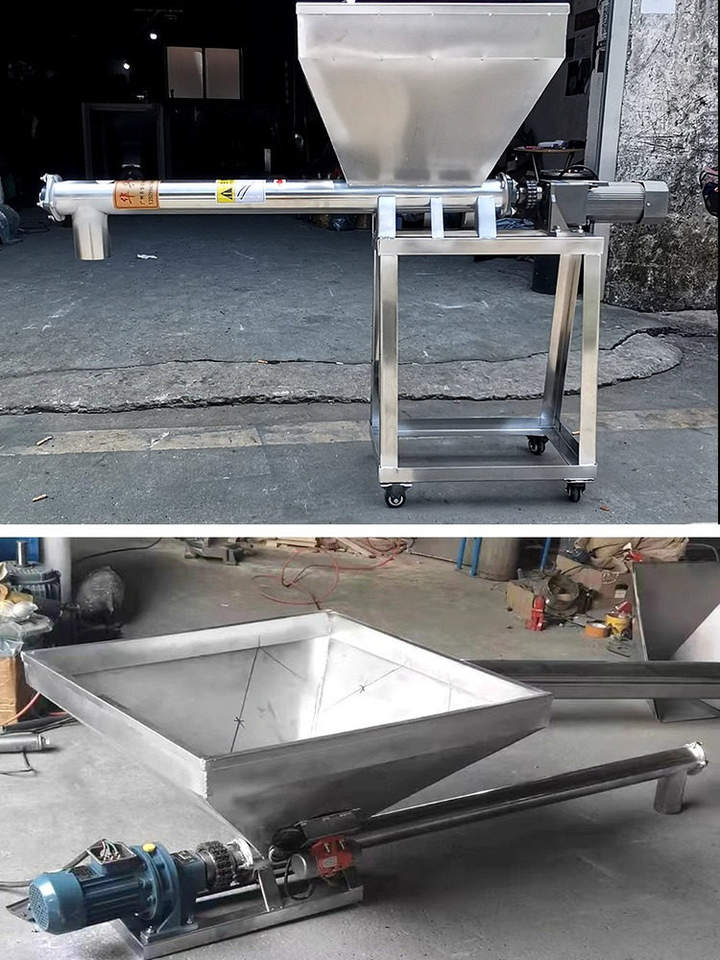 Screw Type Testing Machine Screw Feeder Horizontal Conveyor for Granules, Color Masterbatch ...