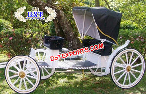 DSTEXPORTS for Style Royal Maharaja Horse <b>Buggy</b> Carriage Wood Metal Construction <b>Lightweight</b> for Wedding Decorations - Product Image 6