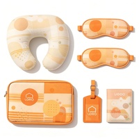 Porte-cartes multifonctionnel personnalisable en polyester à motif de dessin animé, avec rangement pour passeport, maquillage, masque pour les yeux, oreiller de voyage et fermeture éclair – Idéal comme cadeau