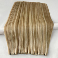 Extensions de cheveux Genius Weft à cuticules alignées, 100% cheveux humains européens, double trame Remy Micro, vente en gros d'usine