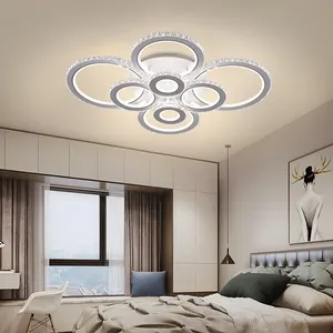 Luxus Innen hängende Decke Phantasie Hängelampe Decken leuchten Moderne Kristall Led Kronleuchter Pendel leuchte