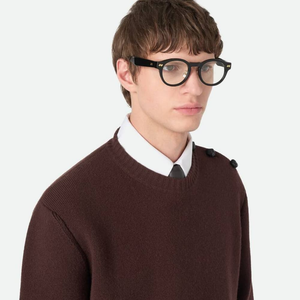 กรอบแว่นตา Bottega Retro ทรงกลม รุ่นคลาสสิกสำหรับทุกเพศ เลนส์ใส แว่นสายตา Veneta BV - Product Image 2