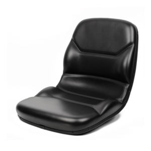 KL Seating Housse en vinyle robuste de haute qualité Siège conducteur de tracteur noir Imperméable Confortable Doux Profilé Pelouse à dossier haut - Product Image 1