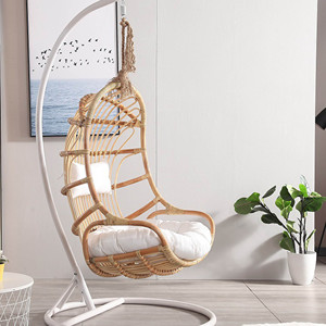 Balançoire d'intérieur en coton à pampilles rondes, <span class=keywords><strong>hamac</strong></span> beige, chaise à suspendre <span class=keywords><strong>pour</strong></span> meubles de jardin/ - Product Image 5