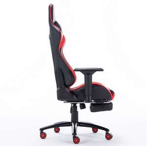 Chaise de jeu Peru Silla <span class=keywords><strong>Gamer</strong></span> en cuir, style course, pour <span class=keywords><strong>PC</strong></span> et bureau, avec repose-pieds, livraison en une seule pièce - Product Image 6