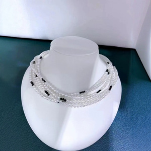 Collar de Perlas Multicapa de Coral de Lujo Europeo Americano, Chapado en Oro de 18K, para Bodas y Cenas - Product Image 3