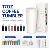 Mug à café isotherme JUNVOY de luxe à double paroi en acier inoxydable 304, extérieur en plastique, personnalisable pour utilisation en voiture, cadeaux (6 heures)