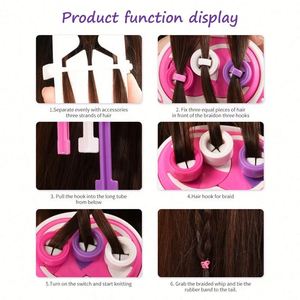 Automatic DIY Plastic Hair Braider Machine Styling <b>Tool</b> Roll Twisted Knitting Hair Beauty & Fashion Toy Gift for Girls - Product Image 4
