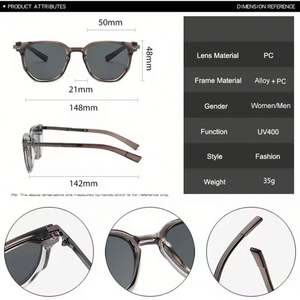 Gafas de Sol Cuadradas de Metal Vintage 2025 con Logotipo Personalizado, Protección UV400, Remaches, para Mujer y Hombre, para Conducir - Product Image 6