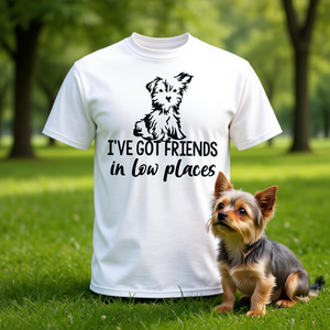 Camiseta Yorkie Mom Friends In Low Places para amantes de los perros - Product Image 1