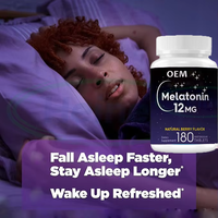 Comprimés de mélatonine OEM pour un sommeil profond, 20 mg, complément alimentaire, marque privée, favorise la qualité du sommeil, soutient le sommeil relaxant, comprimés de mélatonine