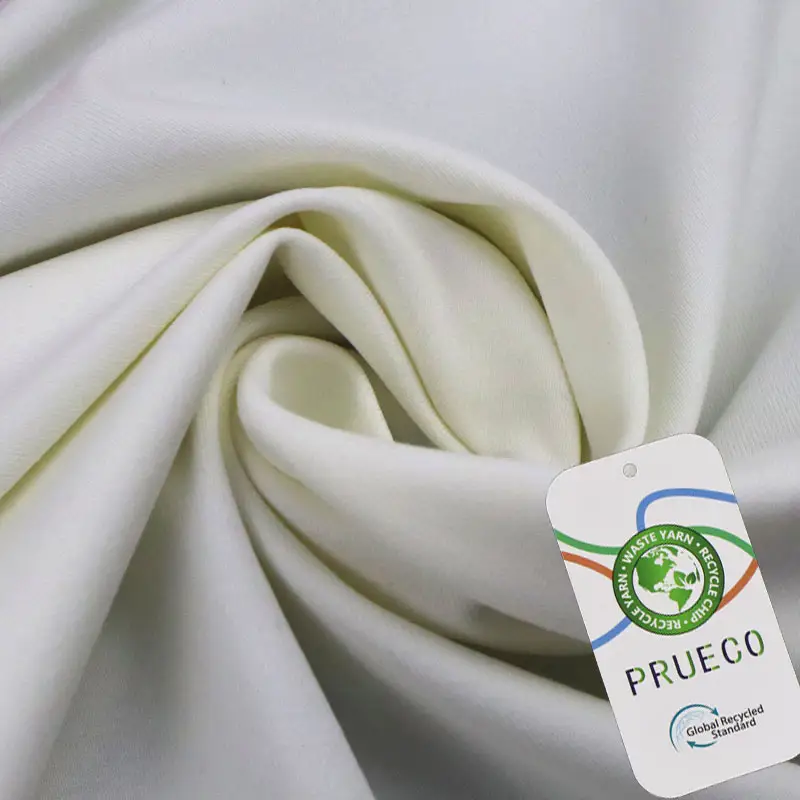 Tecido econílico personalizado, grosso, 4 vias, umidade drenante, elástico, tecido reciclado atlético para fazer roupa de yoga