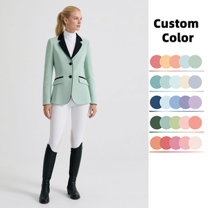 Vestes d'équitation pour femmes, vêtements d'équitation pour compétitions, vêtements d'équitation pour femmes avec couleurs contrastées, vestes d'équitation - Product Image 3