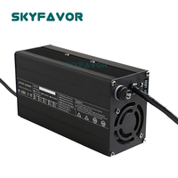Chargeur de batterie automatique personnalisé personnalisé, 10 pièces, 12V 20a 24V 13a 36V 8a 48V 6a 60V 5a 72V 4a 84V 3a, affichage LED