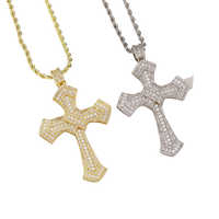 Pendentif personnalisé Chucky Hop Punk T-Square en zircon pour hommes et femmes, accessoires de mode en alliage