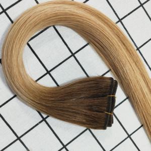 Tramas <span class=keywords><strong>cosidas</strong></span> a máquina de la mejor calidad, <span class=keywords><strong>extensiones</strong></span> de cabello humano chino virgen 100%, cutícula completa, trenzado intacto, blanqueamiento recto - Product Image 4