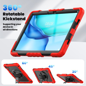 Custodia Protettiva Robusta per <span class=keywords><strong>Tablet</strong></span> <span class=keywords><strong>Huawei</strong></span> Matepad T10 <span class=keywords><strong>T10s</strong></span> 10.1 Pollici in Silicone e PC con Supporto e Tracolla - Product Image 5