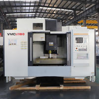 Fanuc VMC1160 de cinco ejes CNC Centro de mecanizado de control numérico vertical Sistema GSK con cono de husillo BT40