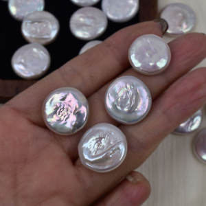 Pendientes de Perlas de Agua Dulce Naturales Barrocas de 18 mm, Hechos a Mano, con Partículas Grandes, Colgante Disperso, Joyería DIY con Fuerte Brillo - Product Image 3