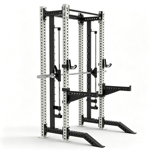 Neuer Unisex Power Cage Trainer Anpassbares Fitnessgerät Kniebeugenständer + Smith-Maschine für Bodybuilding - Product Image 3