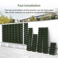 Naturix paten gantung dinding vertikal irigasi tetes hijau sistem Stackable pot bunga plastik kebun perkotaan