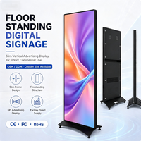 Affichage LED portable de haute qualité 80 pouces P1.5-P2.5 GOB, écran d'affichage numérique intérieur pour événements, commerce de détail et publicité