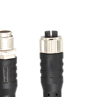 KRONZ Cate6A M12 Fiche aviation 8 broches codée X mâle vers femelle M12 Connecteur de câble réseau Gigabit PVC ultra-flexible M12